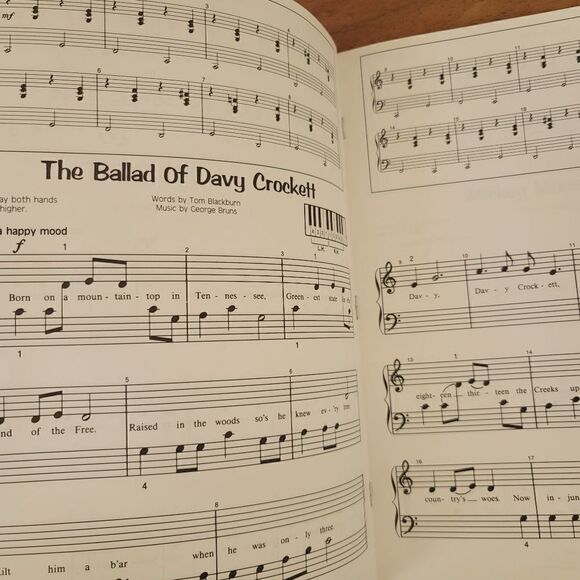 Disney piano sheet music vintage 1986 Lets go Fly A Kite Mary Poppins Winne Pooh - Picture 3 of 8